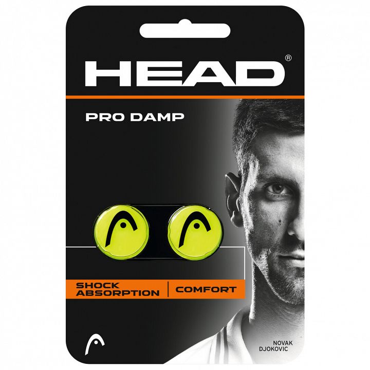 Head Pro Damp Yellow / Black 2 szt.